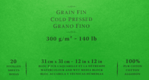 ejemplo de papel de buena calidad para acuarela grano fino